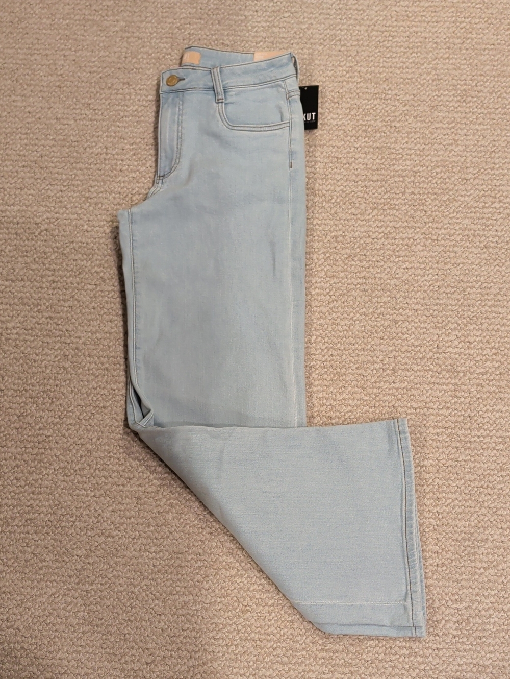 Kut from the Kloth Maya High Rise Light Blue Wide Leg Jeans